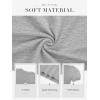 imageATHMILE Womens Summer Tops V Neck T Shirts Swiss Dot Puff Sleeve Tops Loose Casual TshirtsGrey