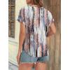 imageATHMILE Womens Tunics Loose Fit Dressy Blouses Summer Short Sleeve Tops with Curved Hem Beach Vacation Clothes for WomenTie Dye