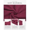 imageATHMILE Womens Tunics Loose Fit Dressy Blouses Summer Short Sleeve Tops with Curved Hem Beach Vacation Clothes for WomenWine Red