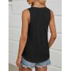 imageATHMILE Womens Tank Tops Summer Deep V Neck Loose Fit Flowy Sleeveless Shirt 2025Black