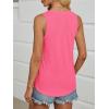 imageATHMILE Womens Tank Tops Summer Deep V Neck Loose Fit Flowy Sleeveless Shirt 2025Neon Hot Pink