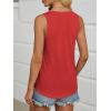 imageATHMILE Womens Tank Tops Summer Deep V Neck Loose Fit Flowy Sleeveless Shirt 2025Red