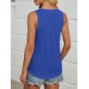 imageATHMILE Womens Tank Tops Summer Deep V Neck Loose Fit Flowy Sleeveless Shirt 2025Royal Blue