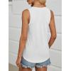imageATHMILE Womens Tank Tops Summer Deep V Neck Loose Fit Flowy Sleeveless Shirt 2025White