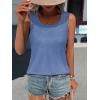 imageATHMILE Womens Loose Fit Casual Flowy Tank Tops Round Neck Trendy Sleeveless Summer Beach Clothes OutfitsBlue