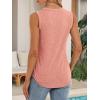 imageATHMILE Womens Loose Fit Casual Flowy Tank Tops Round Neck Trendy Sleeveless Summer Beach Clothes OutfitsCoral