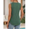 imageATHMILE Womens Loose Fit Casual Flowy Tank Tops Round Neck Trendy Sleeveless Summer Beach Clothes OutfitsDark Green