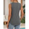 imageATHMILE Womens Loose Fit Casual Flowy Tank Tops Round Neck Trendy Sleeveless Summer Beach Clothes OutfitsGrey