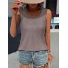 imageATHMILE Womens Loose Fit Casual Flowy Tank Tops Round Neck Trendy Sleeveless Summer Beach Clothes OutfitsGrey Purple