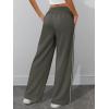imageATHMILE Womens Wide Leg Sweatpants Baggy Sweat Pants with Pockets High Waisted Track Drawstring Fashion JoggersDark Grey