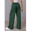 imageATHMILE Womens Wide Leg Sweatpants High Waisted Baggy Pants Fashion Teen Girl Drawstring Athletic JoggersDark Green