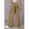 imageATHMILE Womens Wide Leg Sweatpants High Waisted Baggy Pants Fashion Teen Girl Drawstring Athletic JoggersDark Khaki