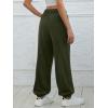 imageATHMILE Sweatpants Women Baggy Lounge Pants Workout Gym Active High Waisted Comfy Joggers for WomenArmy Green