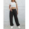 imageATHMILE Sweatpants Women Baggy Lounge Pants Workout Gym Active High Waisted Comfy Joggers for WomenBlack