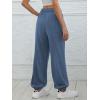 imageATHMILE Sweatpants Women Baggy Lounge Pants Workout Gym Active High Waisted Comfy Joggers for WomenGray Blue