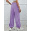 imageATHMILE Sweatpants Women Baggy Lounge Pants Workout Gym Active High Waisted Comfy Joggers for WomenLight Purple