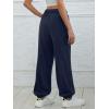 imageATHMILE Sweatpants Women Baggy Lounge Pants Workout Gym Active High Waisted Comfy Joggers for WomenNavy Blue