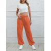 imageATHMILE Sweatpants Women Baggy Lounge Pants Workout Gym Active High Waisted Comfy Joggers for WomenOrange