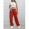 imageATHMILE Sweatpants Women Baggy Lounge Pants Workout Gym Active High Waisted Comfy Joggers for WomenRed