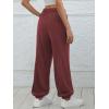 imageATHMILE Sweatpants Women Baggy Lounge Pants Workout Gym Active High Waisted Comfy Joggers for WomenWine Red