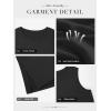 imageATHMILE Tank Top for Women Summer Sleeveless Tops Casual Crewneck Side Split Tank Top Beach Vacation Outfits 2025Black