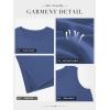 imageATHMILE Tank Top for Women Summer Sleeveless Tops Casual Crewneck Side Split Tank Top Beach Vacation Outfits 2025Blue