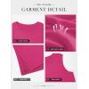 imageATHMILE Tank Top for Women Summer Sleeveless Tops Casual Crewneck Side Split Tank Top Beach Vacation Outfits 2025Rose Red
