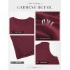 imageATHMILE Tank Top for Women Summer Sleeveless Tops Casual Crewneck Side Split Tank Top Beach Vacation Outfits 2025Wine Red