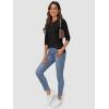 imageATHMILE Womens 34 Sleeve TShirts Summer Tops Fall Fashion Blouses Beach Vacation Clothes Spring Tunic 2025 TrendyBlack
