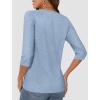 imageATHMILE Womens 34 Sleeve TShirts Summer Tops Fall Fashion Blouses Beach Vacation Clothes Spring Tunic 2025 TrendyBlue