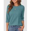 imageATHMILE Womens 34 Sleeve TShirts Summer Tops Fall Fashion Blouses Beach Vacation Clothes Spring Tunic 2025 TrendyBlue Green