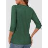 imageATHMILE Womens 34 Sleeve TShirts Summer Tops Fall Fashion Blouses Beach Vacation Clothes Spring Tunic 2025 TrendyGreen
