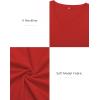imageATHMILE Womens Fall Deep V Neck Long Sleeve Shirts Modal Slim Fit Basic Tee Tops 2025Ared