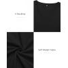 imageATHMILE Womens Fall Deep V Neck Long Sleeve Shirts Modal Slim Fit Basic Tee Tops 2025Bblack