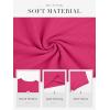 imageATHMILE Womens Long Sleeve Crewneck Ribbed Tops Fitted Stretch Casual Basic T Shirts 2025Bhot Pink