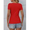 imageATHMILE Womens Long Sleeve Crewneck Ribbed Tops Fitted Stretch Casual Basic T Shirts 2025Bred