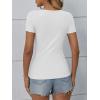 imageATHMILE Womens Long Sleeve Crewneck Ribbed Tops Fitted Stretch Casual Basic T Shirts 2025Bwhite