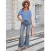 imageATHMILE Womens Summer 2025 V Neck Casual Tunic Tops Spring Fashion Basic Trendy OutfitsBlue