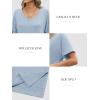 imageATHMILE Womens Summer 2025 V Neck Casual Tunic Tops Spring Fashion Basic Trendy OutfitsLightblue