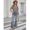 imageATHMILE Womens Summer 2025 V Neck Casual Tunic Tops Spring Fashion Basic Trendy OutfitsLightgrey
