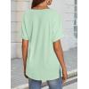 imageATHMILE Womens Summer 2025 V Neck Casual Tunic Tops Spring Fashion Basic Trendy OutfitsMintgreen