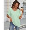 imageATHMILE Womens Summer 2025 V Neck Casual Tunic Tops Spring Fashion Basic Trendy OutfitsMintgreen