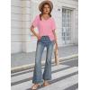 imageATHMILE Womens Summer 2025 V Neck Casual Tunic Tops Spring Fashion Basic Trendy OutfitsPink