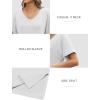 imageATHMILE Womens Summer 2025 V Neck Casual Tunic Tops Spring Fashion Basic Trendy OutfitsWhite