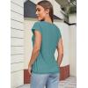 imageATHMILE Womens Tops Basic T Shirts Summer Business Dressy Casual Cap Sleeve Tee Cute Clothes Trendy Fashion OutfitsBlue Green