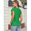 imageATHMILE Womens Tops Basic T Shirts Summer Business Dressy Casual Cap Sleeve Tee Cute Clothes Trendy Fashion OutfitsGreen