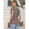 imageATHMILE Womens Tops Basic T Shirts Summer Business Dressy Casual Cap Sleeve Tee Cute Clothes Trendy Fashion OutfitsGrey Purple