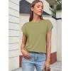 imageATHMILE Womens Tops Basic T Shirts Summer Business Dressy Casual Cap Sleeve Tee Cute Clothes Trendy Fashion OutfitsLight Green