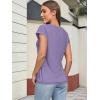 imageATHMILE Womens Tops Basic T Shirts Summer Business Dressy Casual Cap Sleeve Tee Cute Clothes Trendy Fashion OutfitsPurple