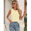 imageATHMILE Womens Tank Tops Summer Spring Sleeveless Casual Cute Basic Trendy Loose Flowy Beach Shirt Vacation Outfits 2025Apricot